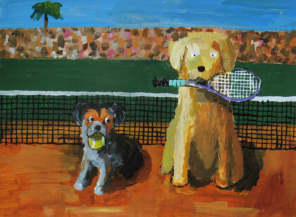 Print Ayudando en el partido