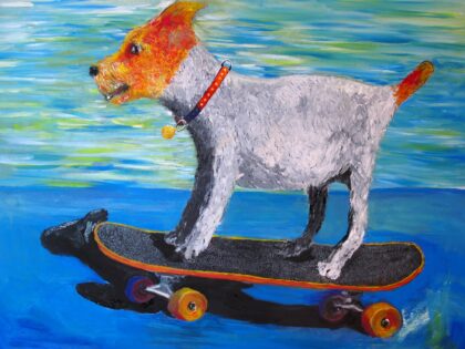 Print Perro skater