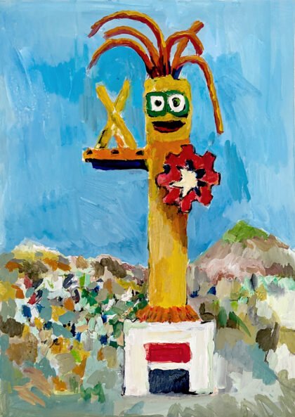 El guerrero pelón Chimalli rico